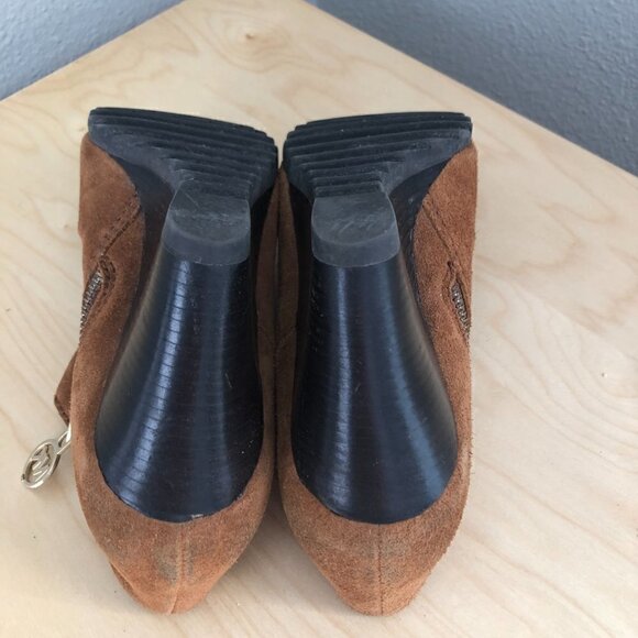 Michael Kors Leather Wedge Booties - Picture 8 of 13
